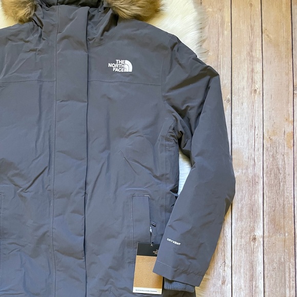 The North Face Women’s Arctic Parka Coat In Vanadis Grey - Picture 3 of 9